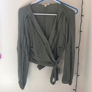 Green Long sleeve blouse